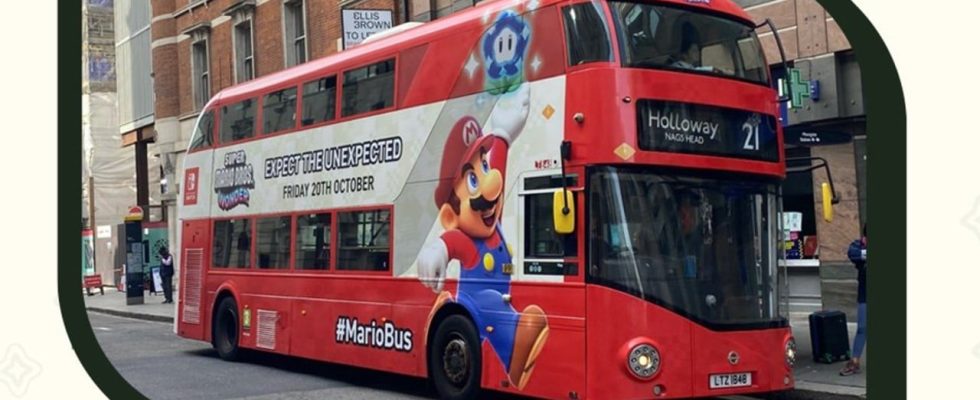 Nintendo UK lance un concours de repérage de Super Mario Bros. Wonder Bus à Londres