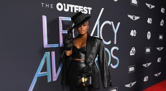 LOS ANGELES, CALIFORNIA - OCTOBER 22: Janelle Monae attends 2022 Outfest Legacy Awards Gala at Paramount Studios on October 22, 2022 in Los Angeles, California. (Photo by Jon Kopaloff/Getty Images)