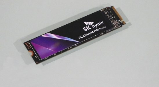 SK Hynix Platinum P41 2TB on a pale background