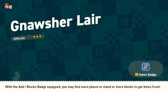 Super Mario Bros. Wonder: Petal Isles - Repaire des Gnawsher