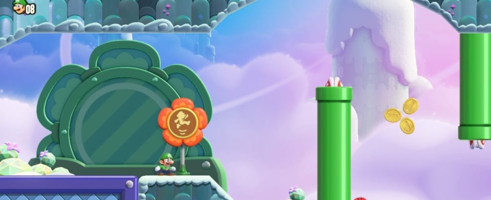 Super Mario Bros. Wonder: World 2 - Badge Challenge - Saut en hauteur flottant 1