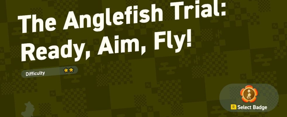 Super Mario Bros. Wonder : World 3 - The Anglefish Trial : À vos marques, visez, volez !