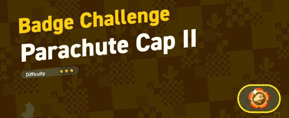 Super Mario Bros. Wonder : World 4 - Badge Challenge - Parachute Cap II