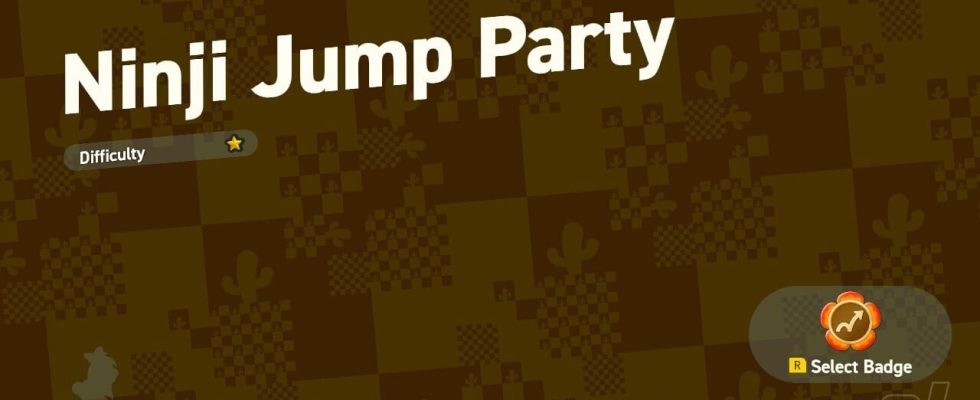 Super Mario Bros. Wonder: World 4 - Ninji Jump Party