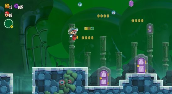 Super Mario Bros. Wonder: World 5 - Manoir avec interrupteur lumineux