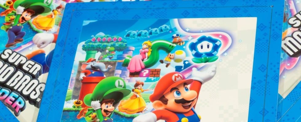 Super Mario Bros. Wonder « impression d'art encadrée » à gagner lors du lancement à minuit de Nintendo NY