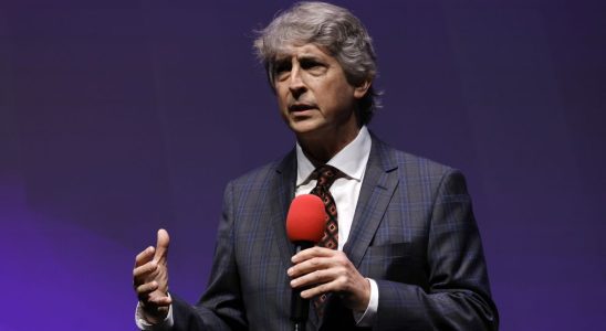 Alexander Payne on stage at the European Premiere and Cunard Gala screening of “The Holdovers