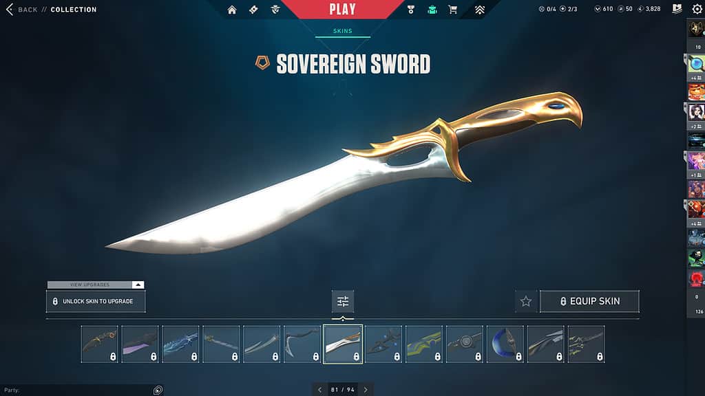 Épée souveraine vaillante