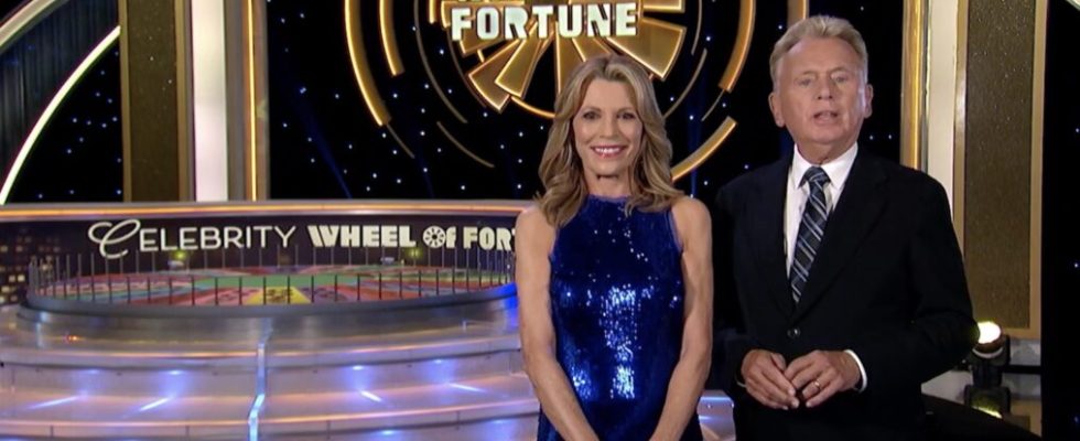 Vanna White and Pat Sajak in