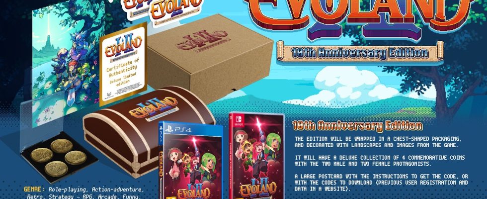 Sortie physique d'Evoland 10th Anniversary Edition Switch en route