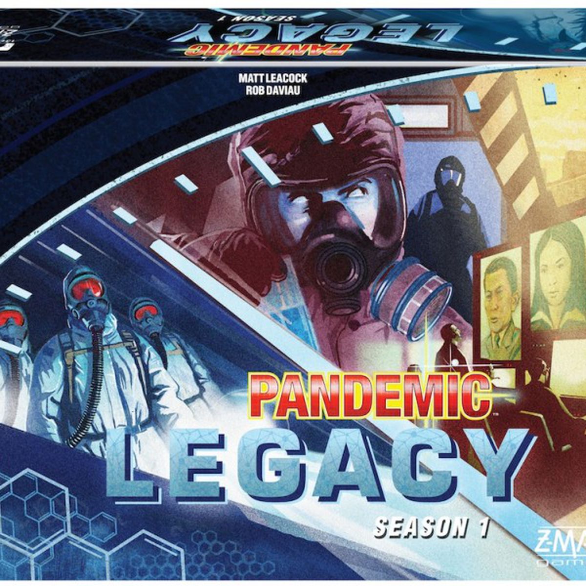 Illustration de la boîte de Pandemic Legacy Saison 1 (édition bleue)