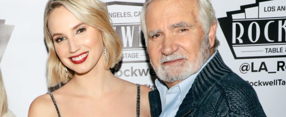 Molly and John McCook on red carpet