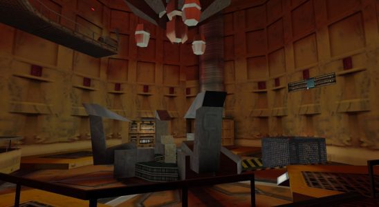 Half-Life: the interior of the test chamber.