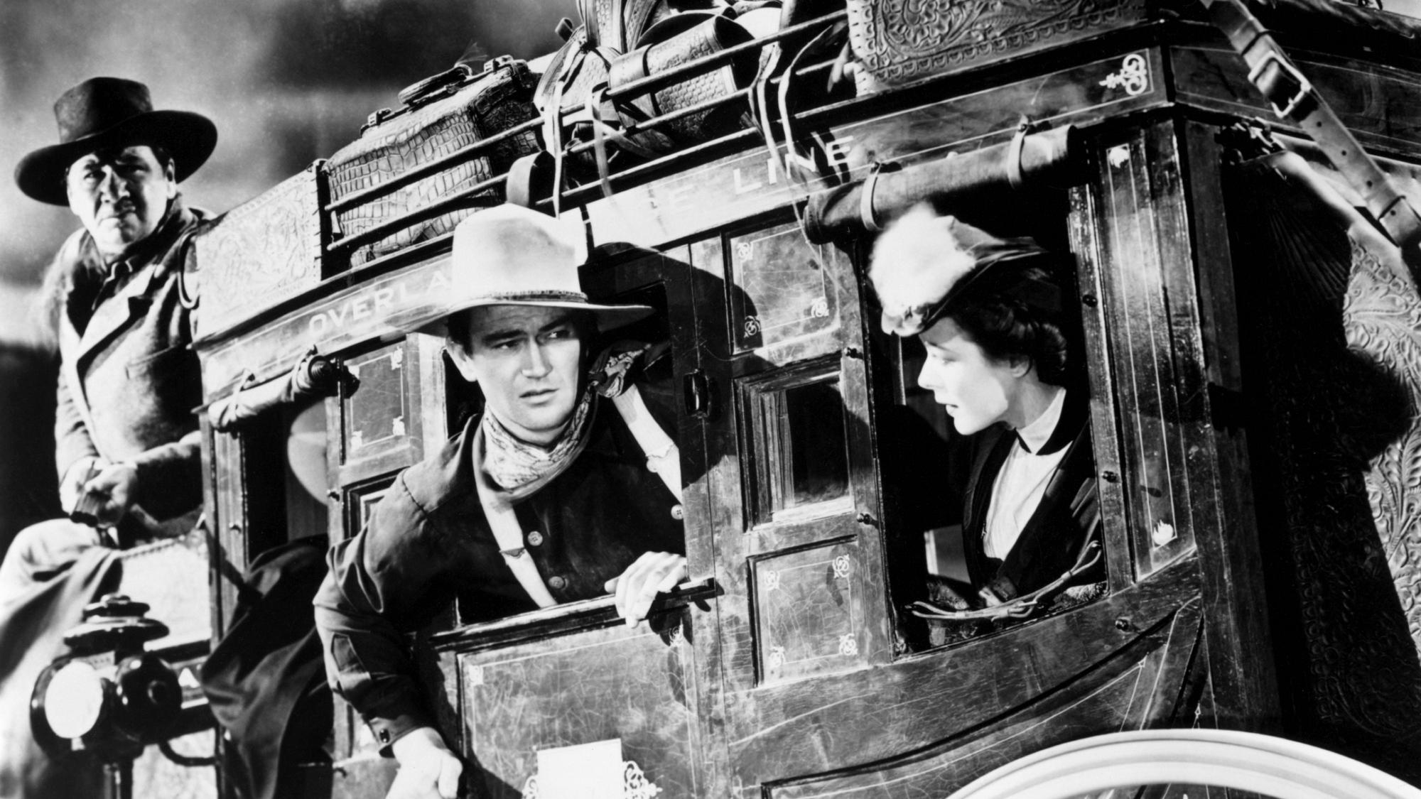 John Wayne et le casting de Stagecoach (1939)