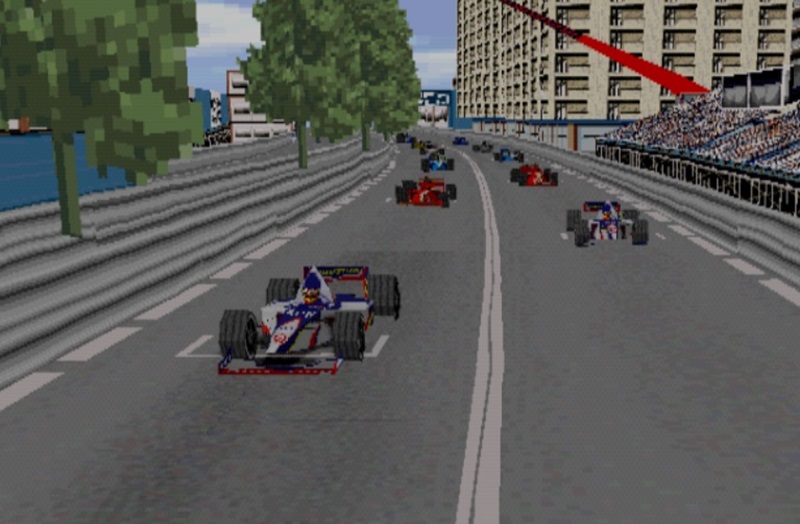Grand Prix de Monaco : portage Racing Simulation 2 PS1 gérant les vrais noms