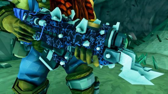 Peintures de maintenance des armes Deep Rock Galactic – Un camouflage éclair pour une arme à feu obtenu grâce au système de maîtrise des armes du jeu.