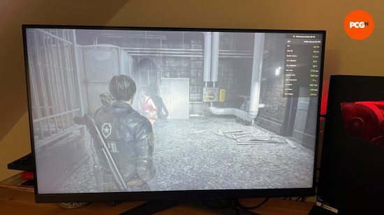 Resident Evil 2 fonctionnant sur un moniteur LG 4K 