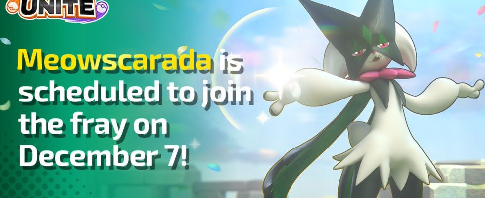 Meowscarada rejoint Pokemon Unite en décembre