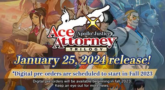 Date de sortie de Ace Attorney Trilogy, nouvelle bande-annonce