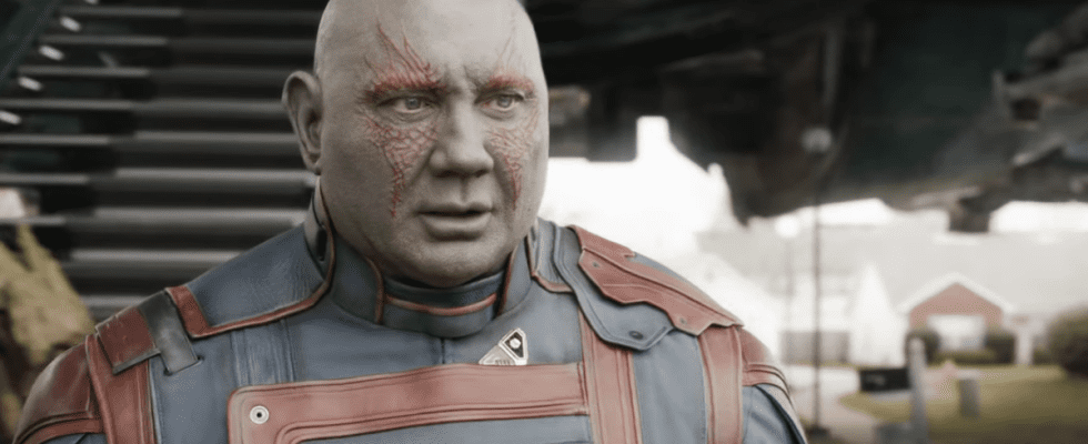 Dave Bautista as Drax in Guardians 3