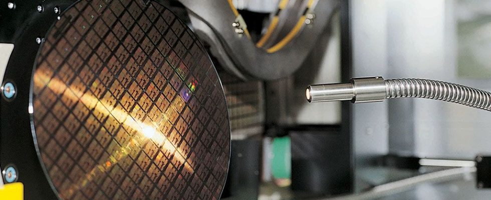 TSMC wafer in manufacturing