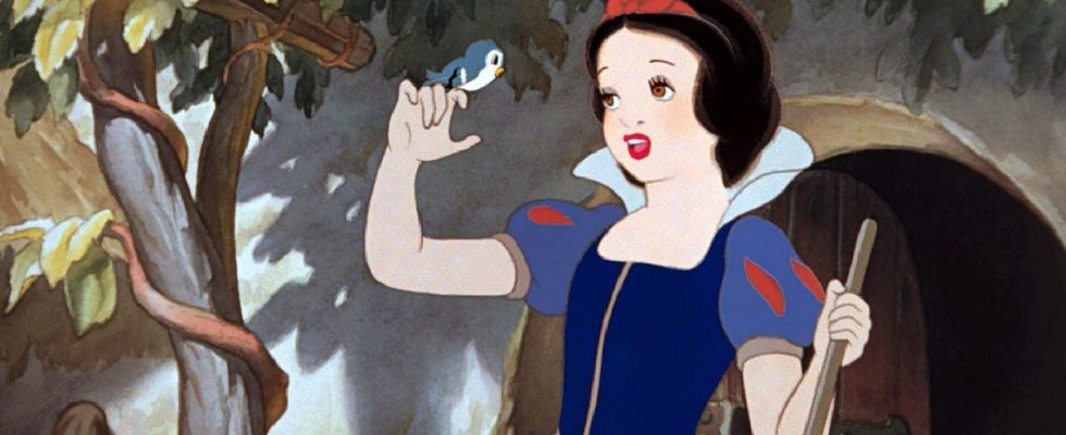 Snow White in Snow White and the Seven Dwarves.