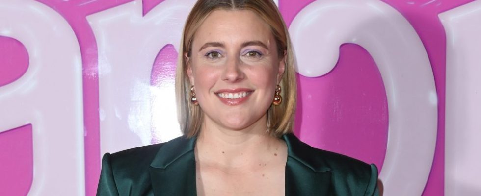 LONDON, ENGLAND - JULY 13: Greta Gerwig attends a photocall on July 13, 2023 in London, England. (Photo by Stuart C. Wilson/Getty Images for Warner Bros. )