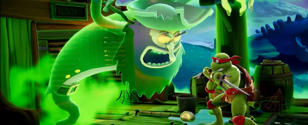 Nickelodeon All-Star Brawl 2 campaign trailer Flying Dutchman and Raphael