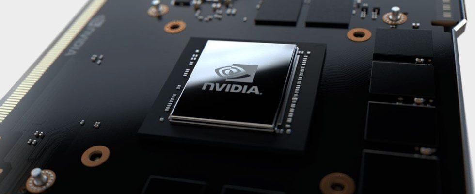 Nvidia GPU closeup