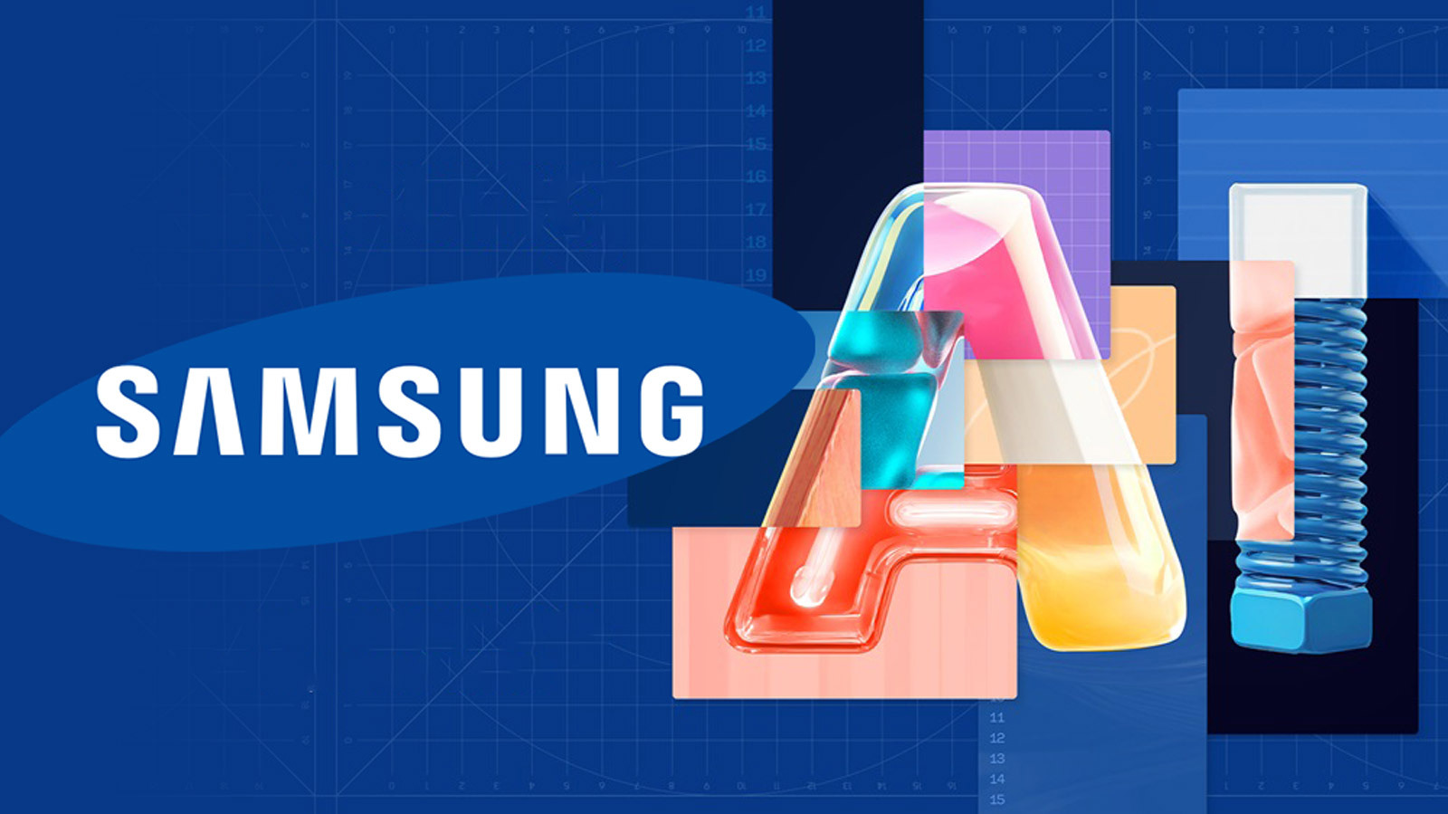 Image du logo Samsung et du logo Samsung AI.