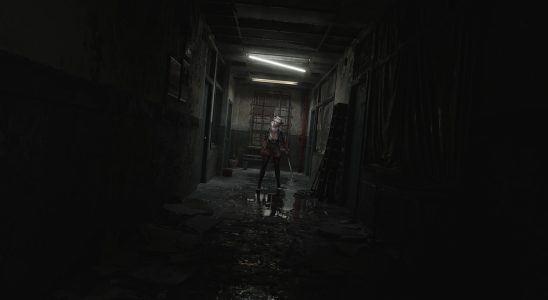 Silent Hill 2: a creepy nurse down the end of a dingy corridor.