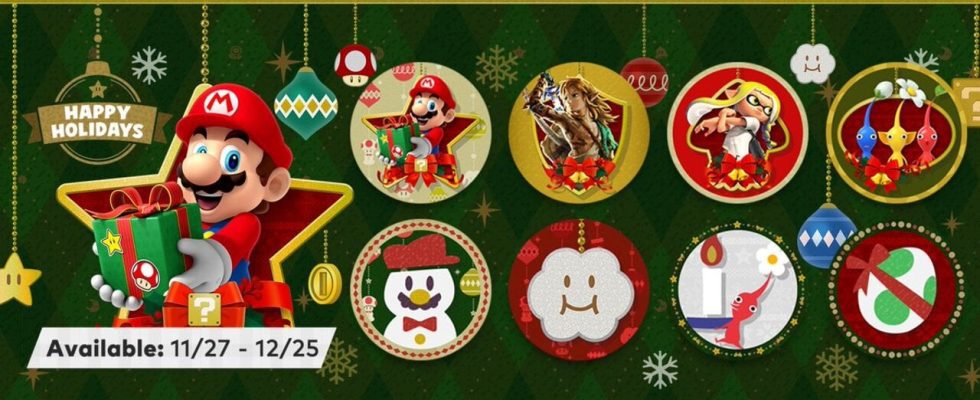 Les « Missions et récompenses » de Switch Online deviennent festives avec un nouveau lot d'icônes