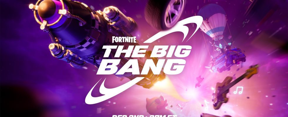 Fortnite ‘Big Bang’ event announced as leaks suggest it will feature Eminem, Lego, Rhythm and Racing modes