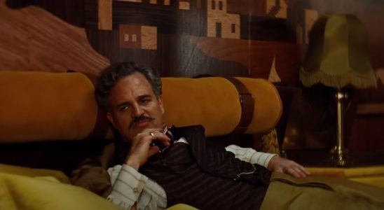 Mark Ruffalo lounging in the Poor Things trailer.