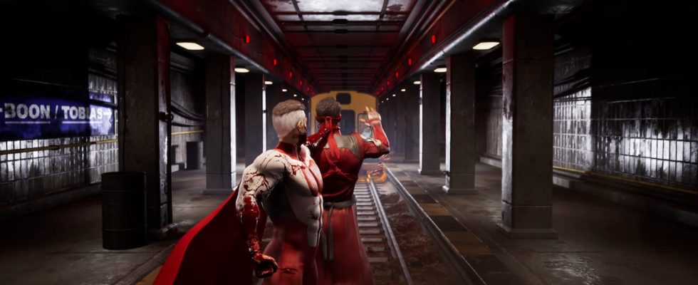 Omni-Man Mortal Kombat 1 subway Fatality.