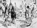La première chose que les Européens et les peuples autochtones ont faite a été de commercer entre eux.  Les coureurs des bois canadiens-français n'auraient pas pu parcourir le continent sans le canot et les connaissances empruntées aux alliés autochtones.
