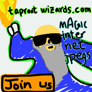 Une image de Taproot Wizards, un projet Ordinals axé sur Bitcoin