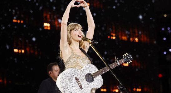 Taylor Swift performs onstage during