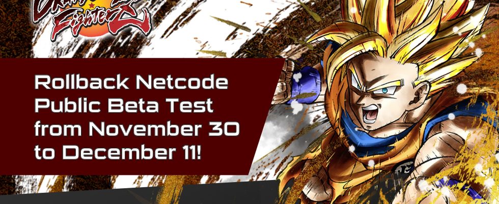 Test bêta public de restauration du netcode de Dragon Ball FighterZ pour PC prévu du 30 novembre au 1er décembre