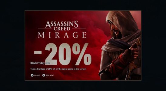 Ubisoft accuse une "erreur technique" d'afficher des publicités pop-up dans Assassin's Creed
