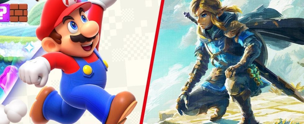 Zelda : Nominations pour TOTK et Mario Wonder Land GOTY aux Game Awards 2023