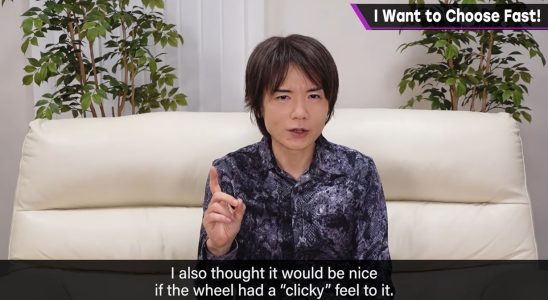 Masahiro Sakurai voulait une molette de défilement sur la manette GameCube