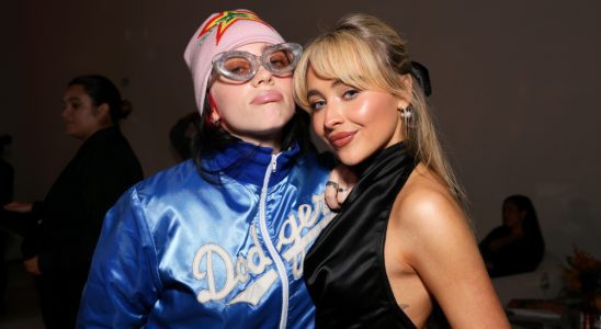 HOLLYWOOD, CALIFORNIA - DECEMBER 02: (L-R) Billie Eilish and Sabrina Carpenter attend Variety's Hitmakers presented by Sony Audio on December 02, 2023 in Hollywood, California. (Photo by Rodin Eckenroth/Variety via Getty Images)