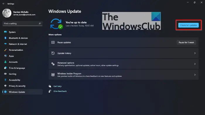 Comment mettre à jour Windows 11 manuellement