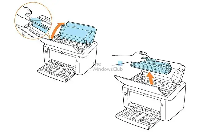 Changer la cartouche d'imprimante