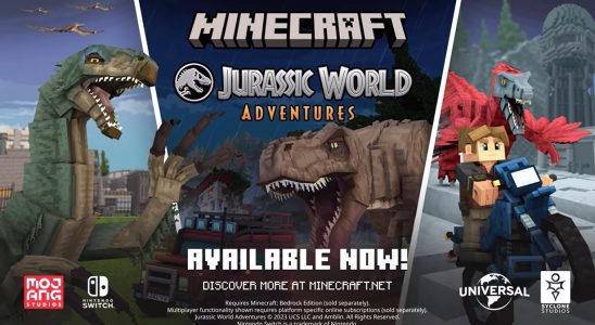 Annonce du DLC Minecraft x Jurassic World Adventures