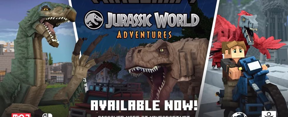 Annonce du DLC Minecraft x Jurassic World Adventures