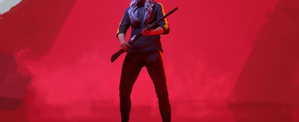 A character holds their gun in The Finals
