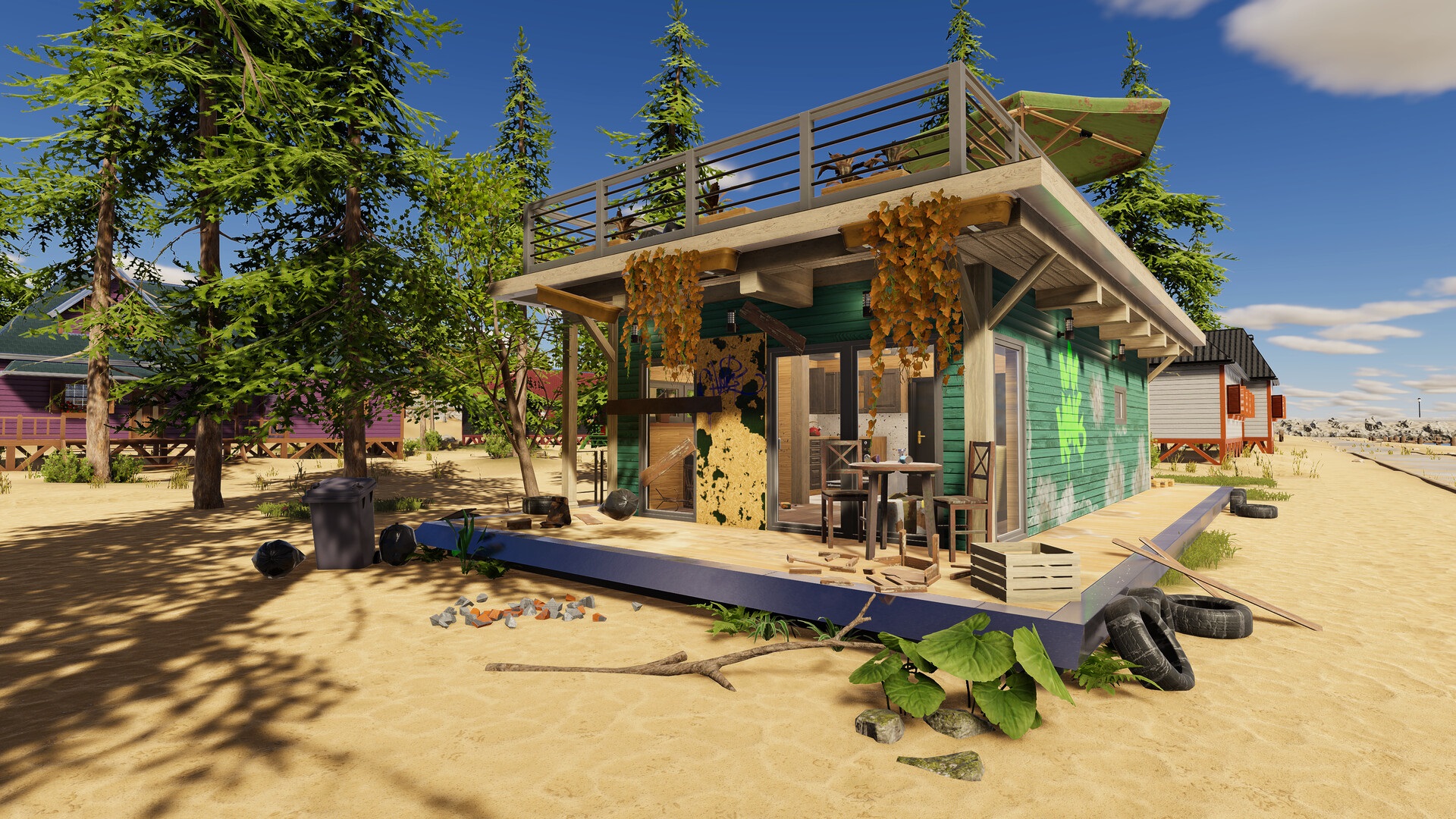 Maison Flipper maison de plage délabrée