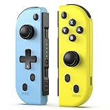 YCCSKY Joycons pour Nintendo Switch, manette Joy cons compatible Nintendo Switch/OLED/Lite, Joy-cons supporte la fonction Turbo/double vibration/réveil/contrôle de mouvement 6 axes